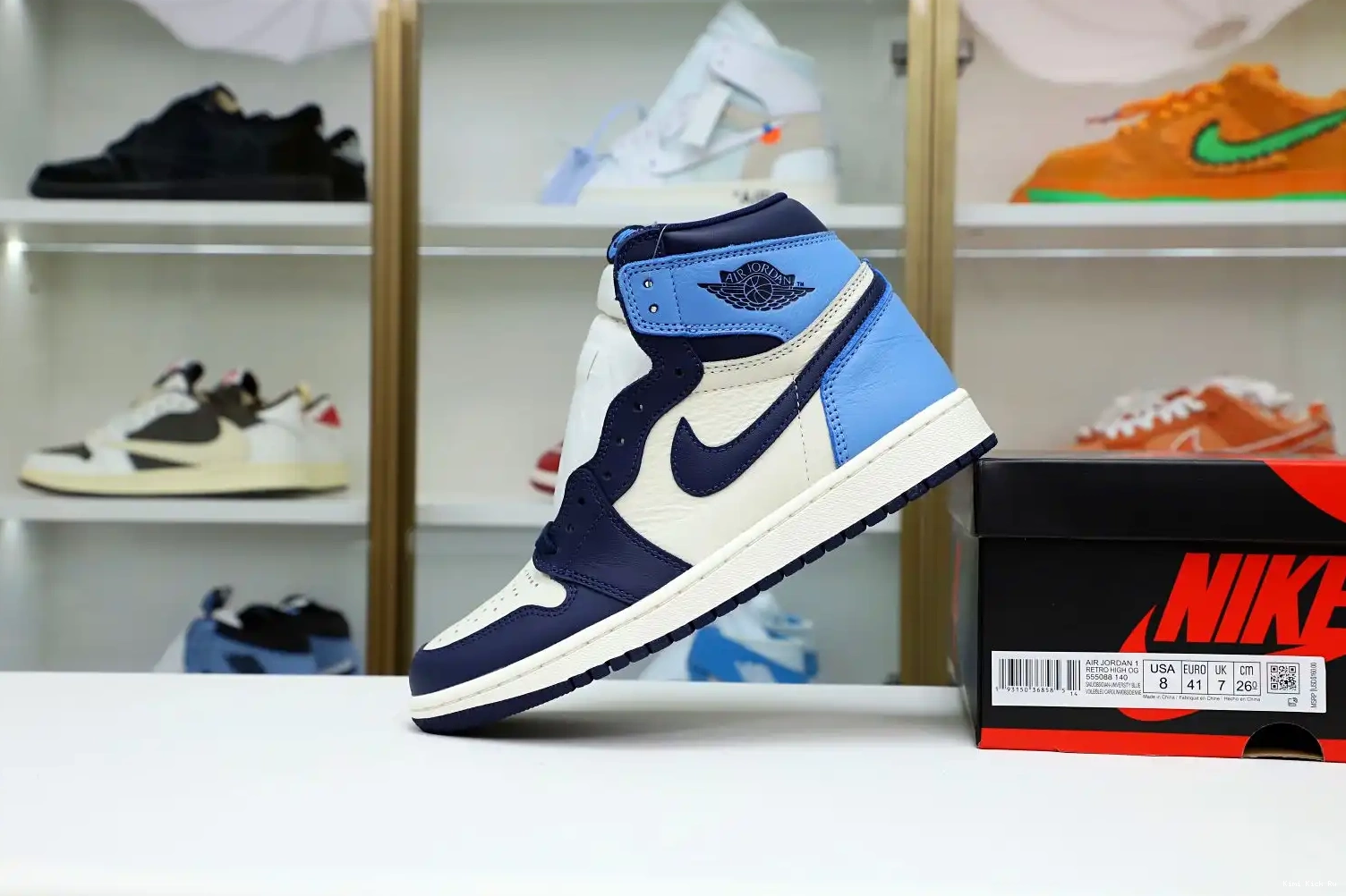 RETRO 'OBSIDIAN' OG JORDAN Kimikick AIR HIGH 1 0522